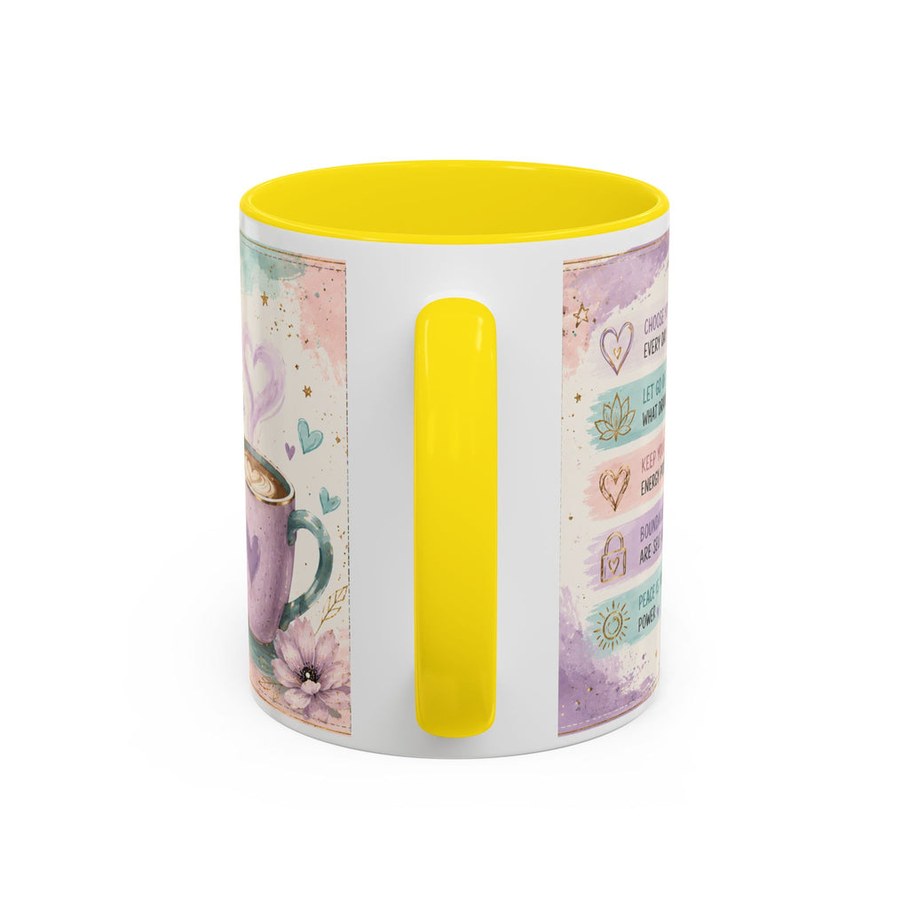 Protect Your Peace Mug ✨ | Pastel Self-Care Coffee Cup | NeuroVibe Shop™