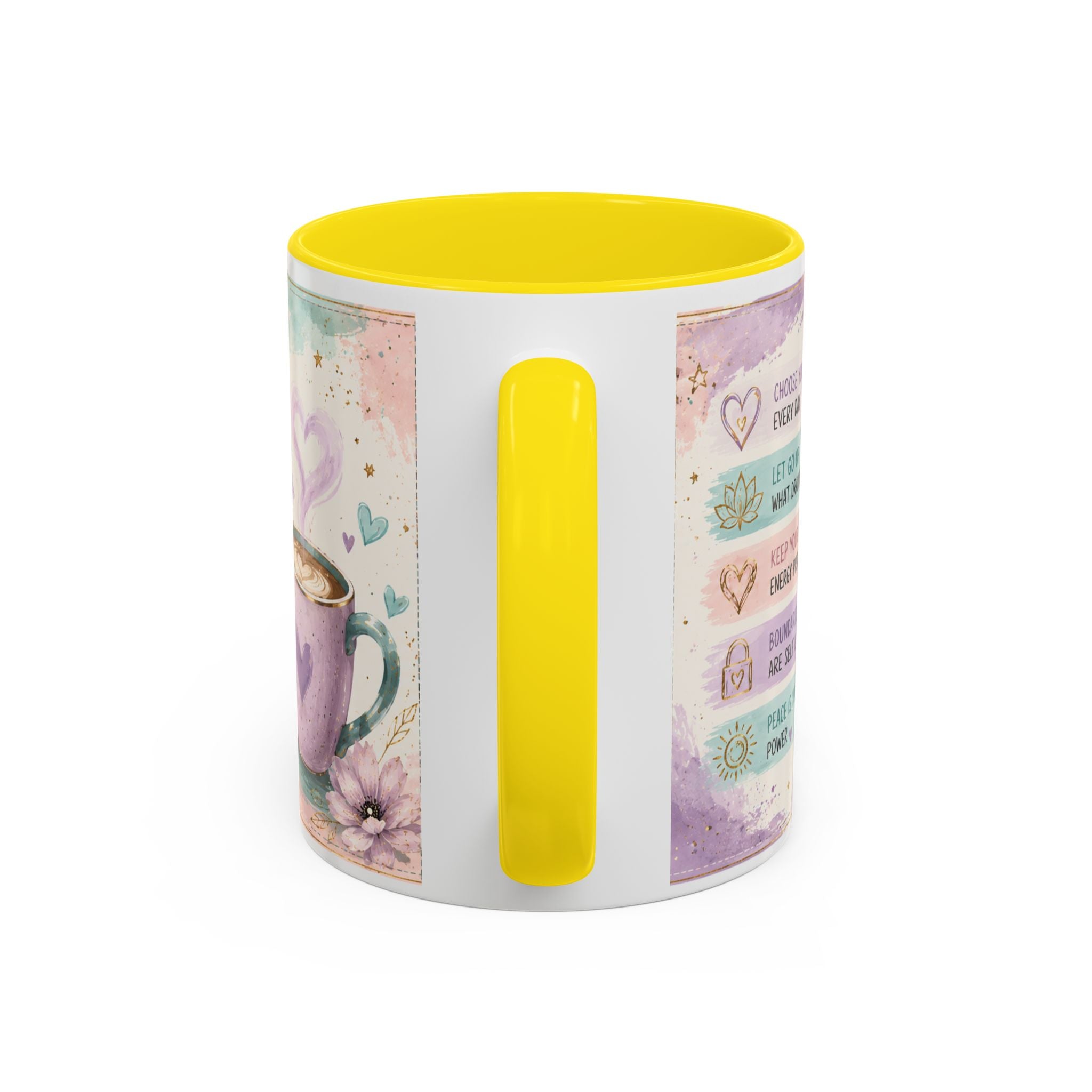 Protect Your Peace Mug ✨ | Pastel Self-Care Coffee Cup | NeuroVibe Shop™