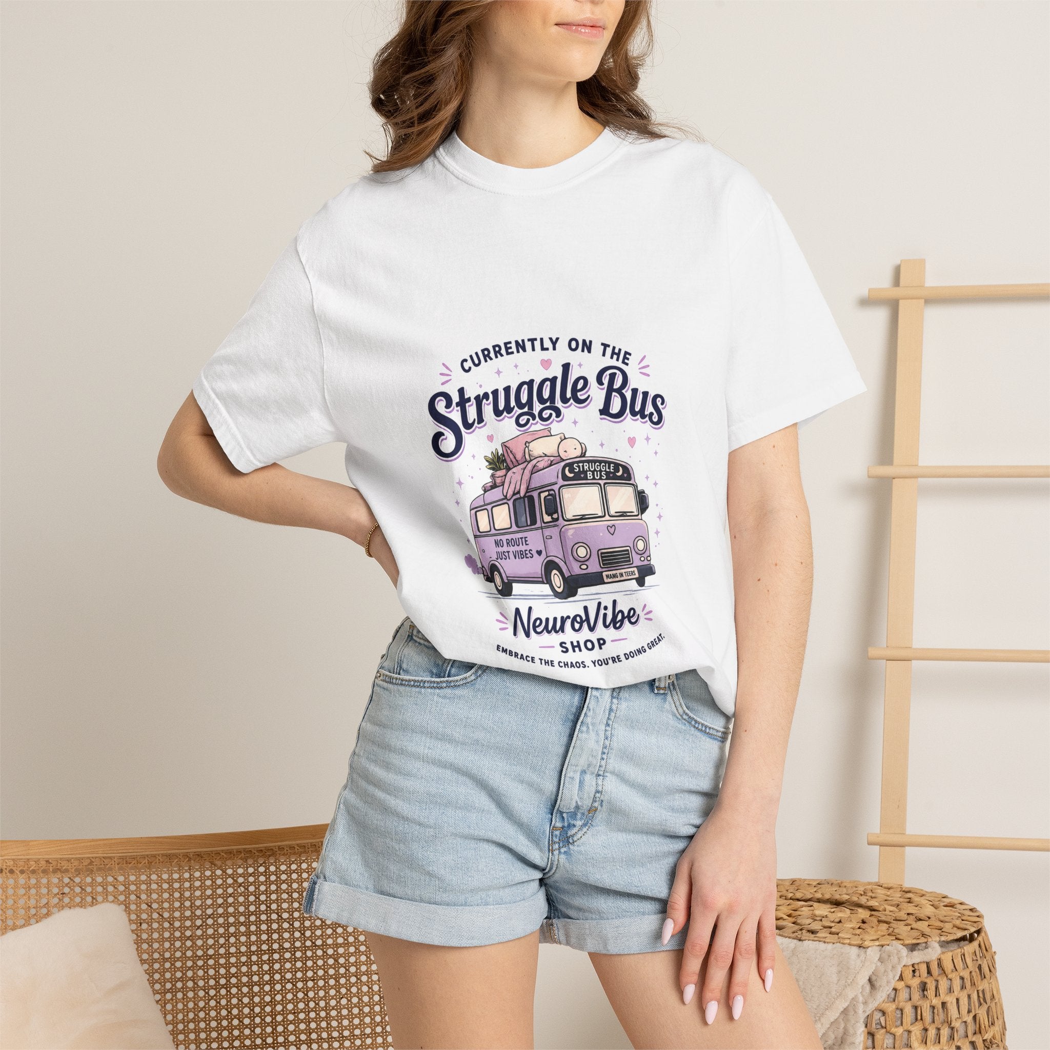 Currently on the Snuggle Bus Tee 🌙 | Cozy Camper Tee | NeuroVibe Shop™