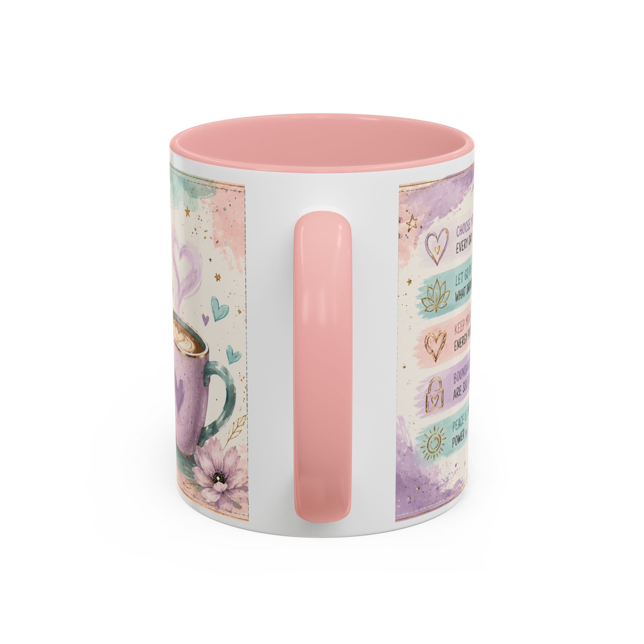 Protect Your Peace Mug ✨ | Pastel Self-Care Coffee Cup | NeuroVibe Shop™
