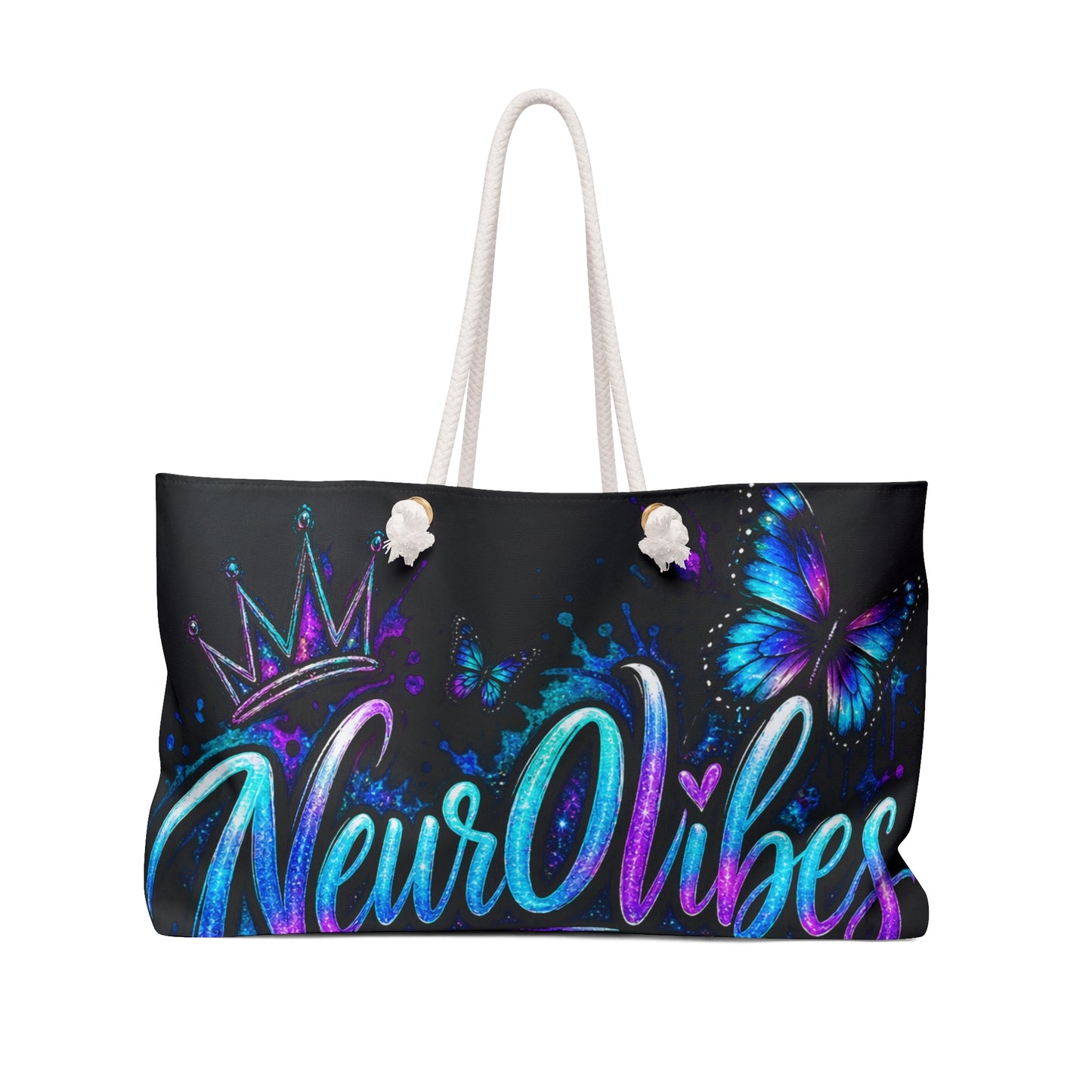 Neur0Vibes Butterfly Brain Weekender Bag | Neurodivergent Travel Tote