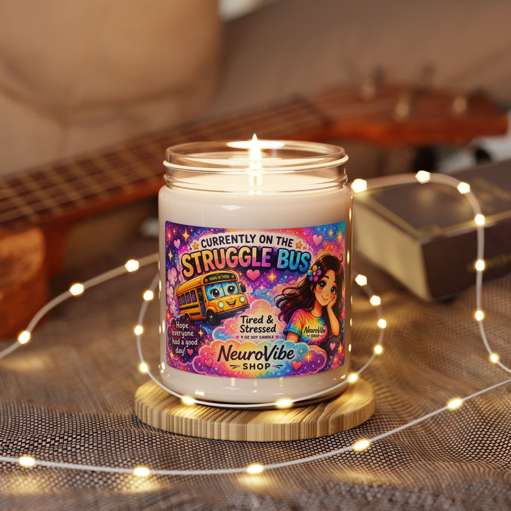 Currently on the Struggle Bus Candle 🕯️ | Cozy Aromatherapy Jar (9 oz) | NeuroVibe Shop™