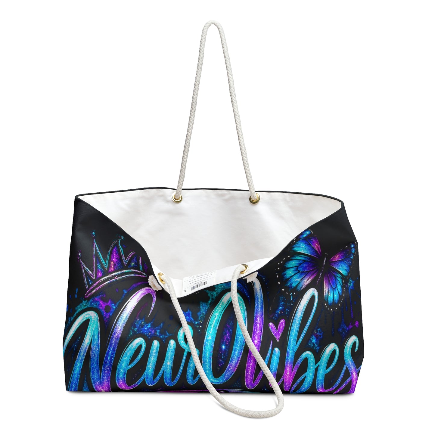 Neur0Vibes Butterfly Brain Weekender Bag | Neurodivergent Travel Tote