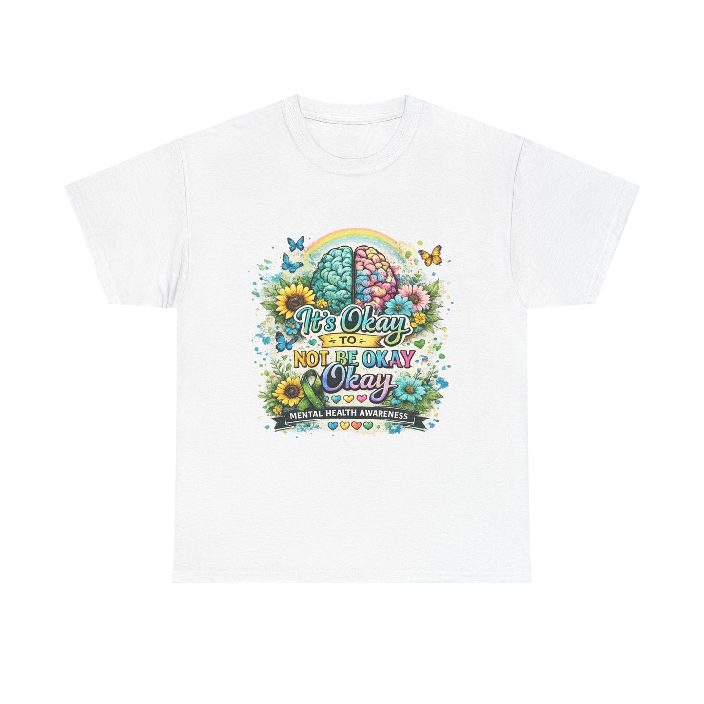 It’s Okay to Not Be Okay Tee ✨ | Inspirational Mental Health Shirt | NeuroVibe Shop™