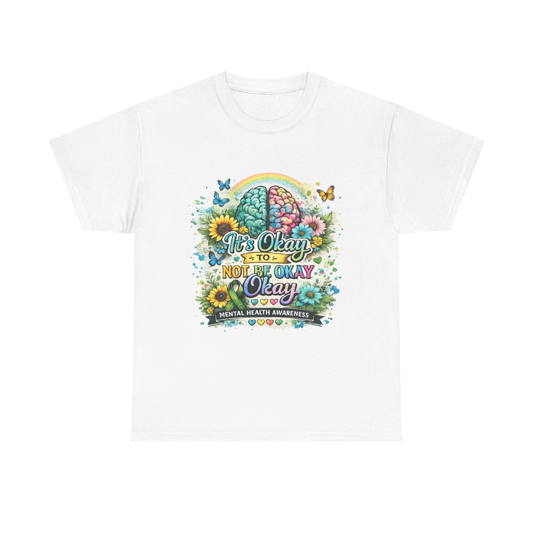 It’s Okay to Not Be Okay Tee ✨ | Inspirational Mental Health Shirt | NeuroVibe Shop™