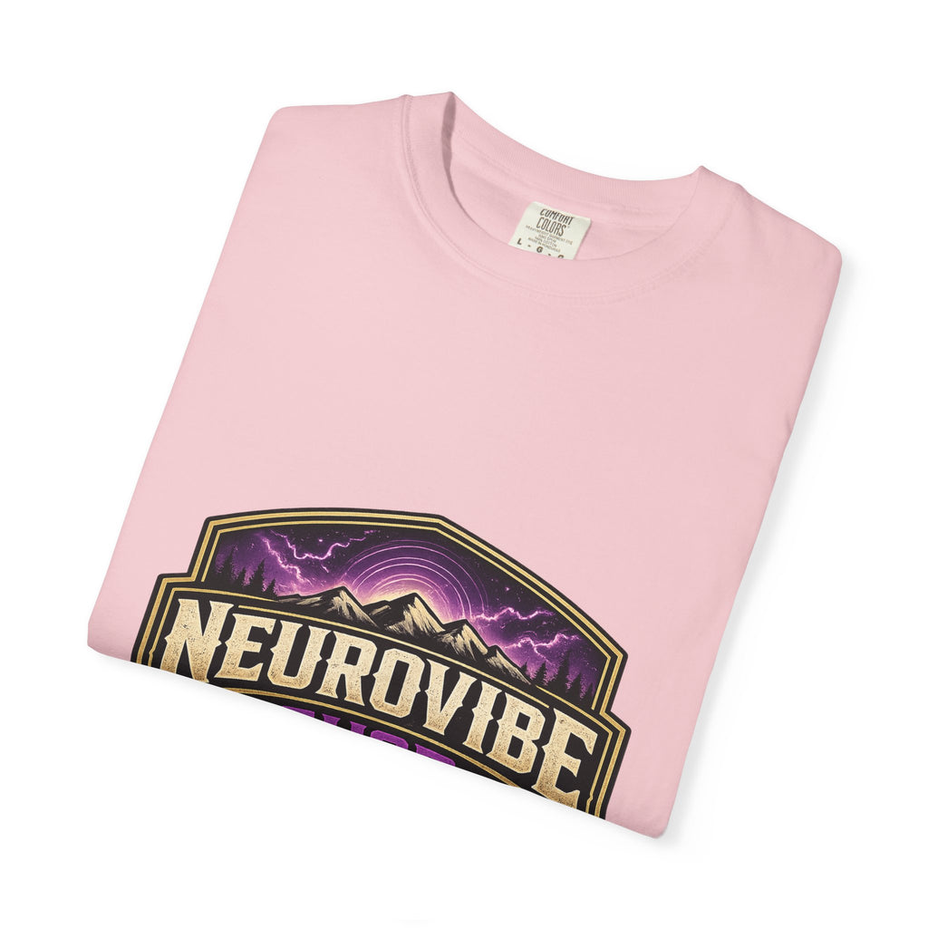 NeuroVibe Shop Ignite Your Mind T-Shirt | Purple Lightning Brain Graphic Tee | Neurodiversity Awareness Shirt | ADHD Autism Mental Health Support Apparel