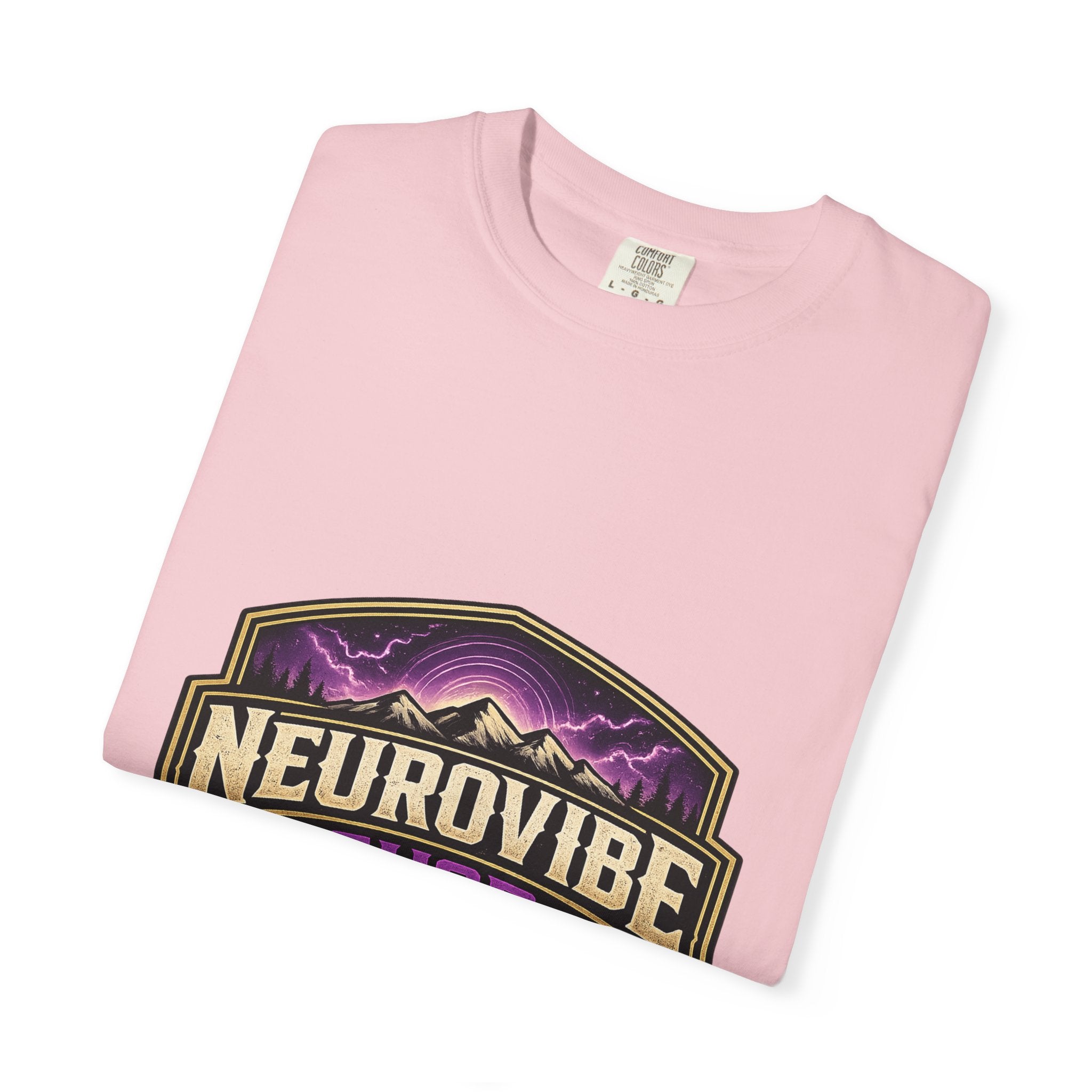 NeuroVibe Shop Ignite Your Mind T-Shirt | Purple Lightning Brain Graphic Tee | Neurodiversity Awareness Shirt | ADHD Autism Mental Health Support Apparel