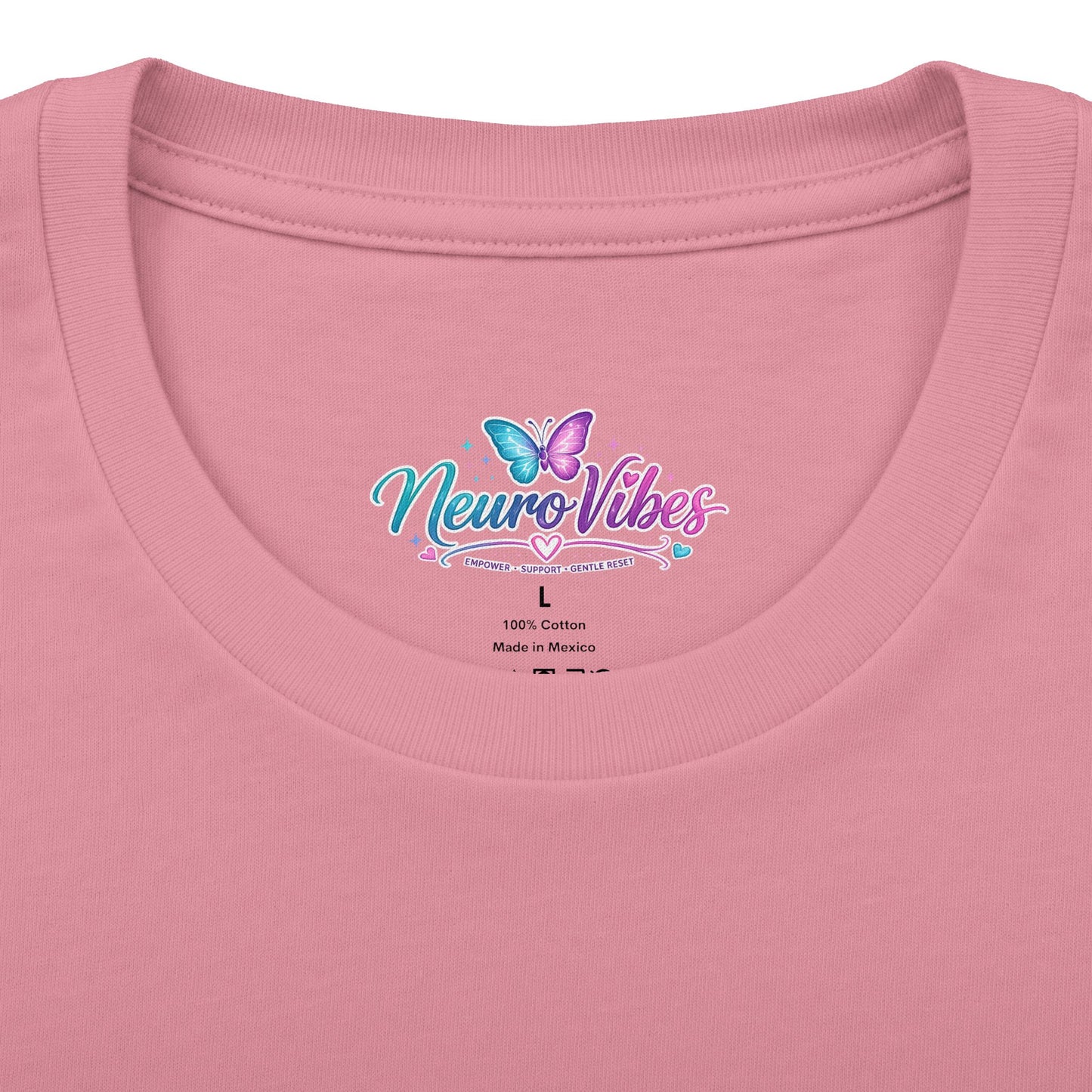 Neur0Vibes Butterfly Brain Graphic Tee | Neurodivergent ADHD AuDHD Shirt