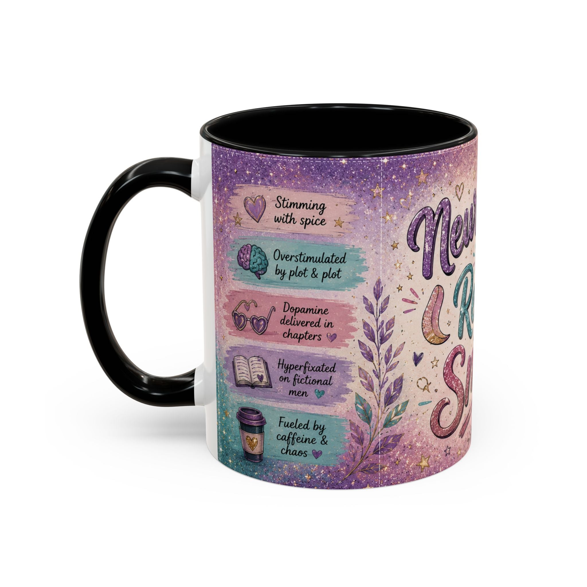 Neurospicy & Reading Smut Mug 📚 | Cozy Booktok Coffee Cup | NeuroVibe Shop™