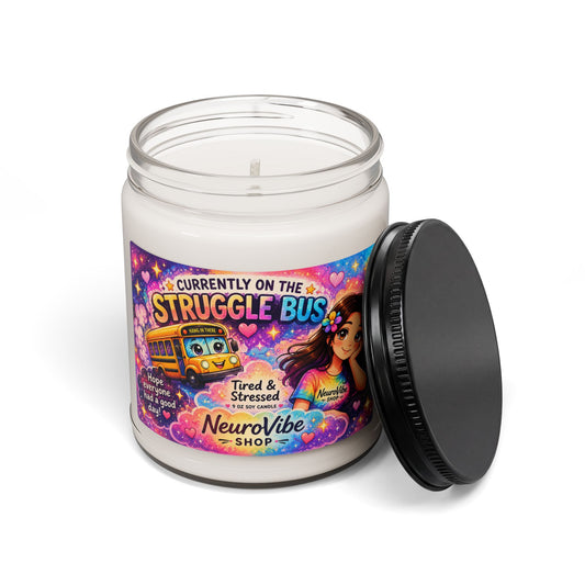 Currently on the Struggle Bus Candle 🕯️ | Cozy Aromatherapy Jar (9 oz) | NeuroVibe Shop™