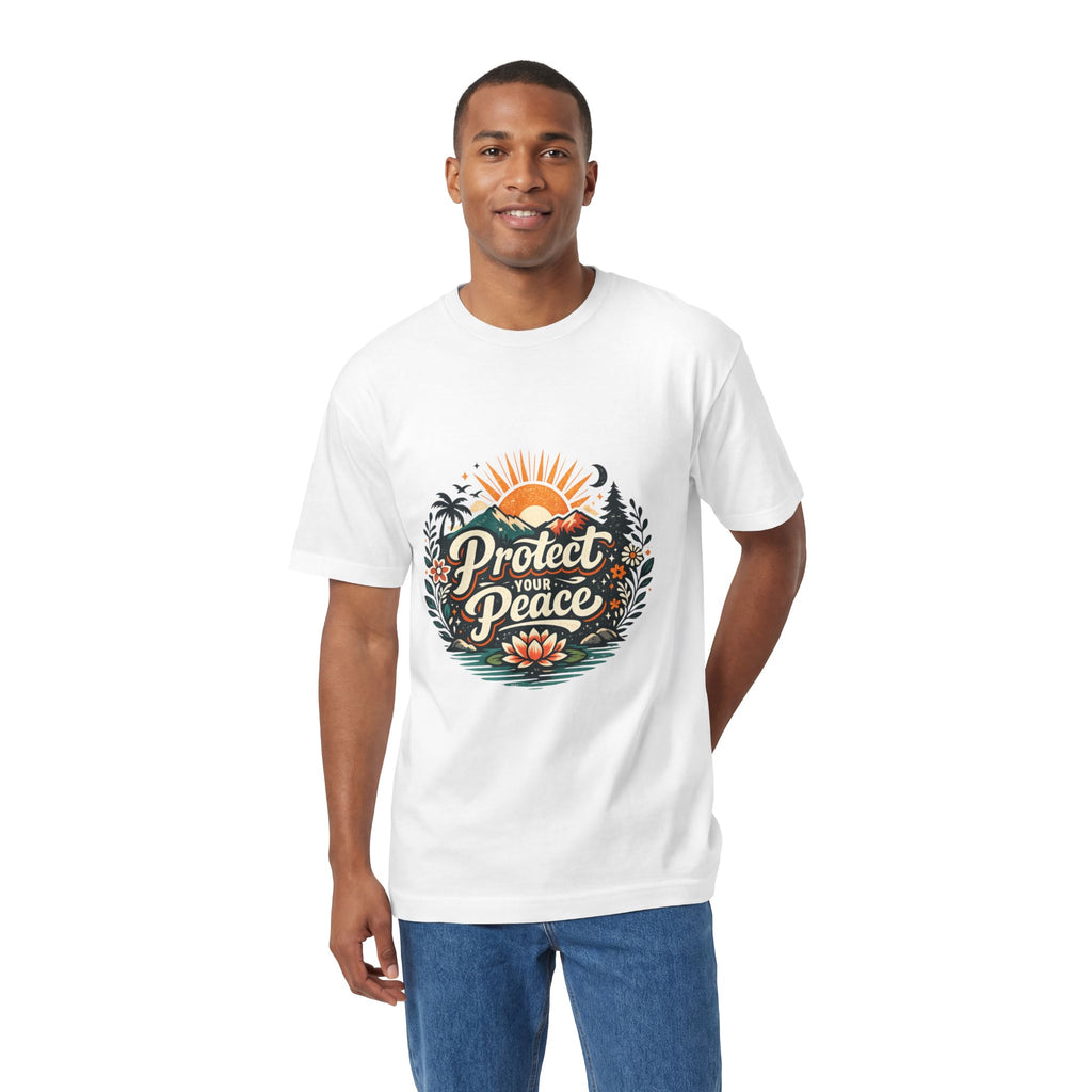 Protect Your Peace Tee 🌸 | Lotus Relaxation Graphic Tee | NeuroVibe Shop™