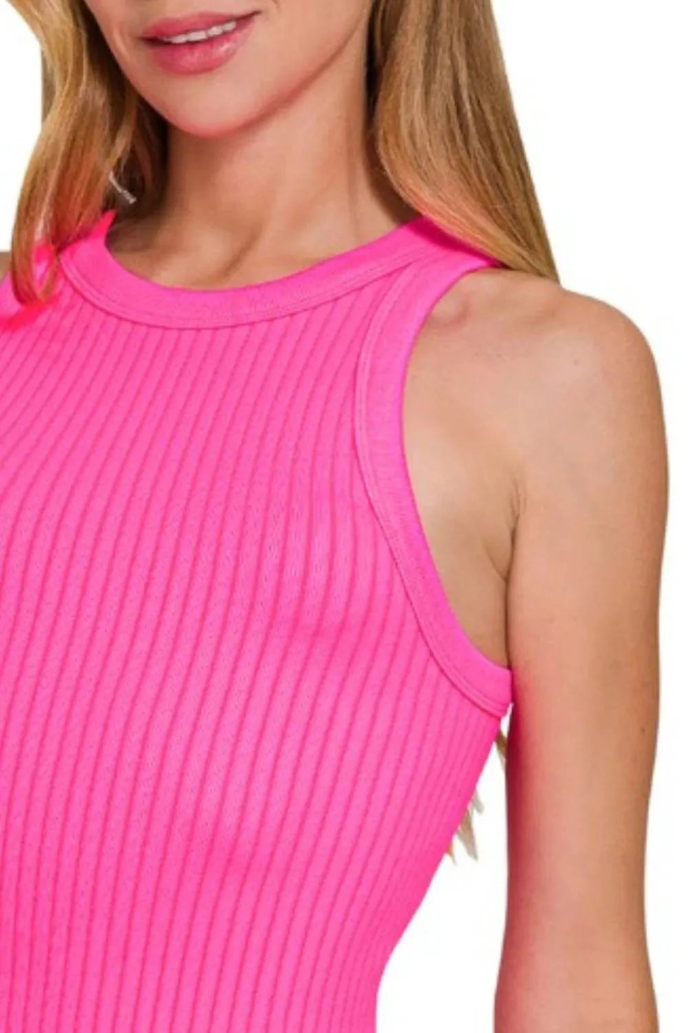 ✨Dopamine Pop Seamless Tank |Pink
