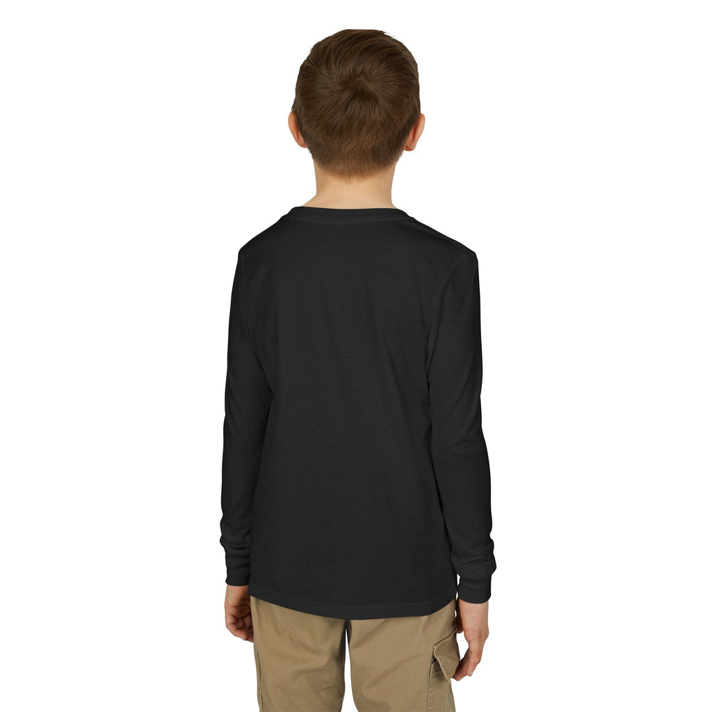 Cute Owl Youth Long Sleeve Shirt | Moon & Stars Night Owl Kids Graphic Tee | NeuroVibe Shop™