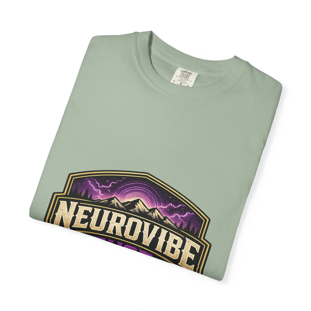 NeuroVibe Shop Ignite Your Mind T-Shirt | Purple Lightning Brain Graphic Tee | Neurodiversity Awareness Shirt | ADHD Autism Mental Health Support Apparel