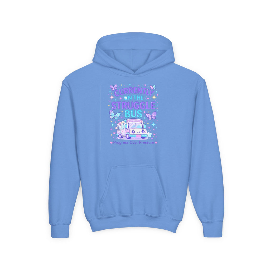 Currently on the Struggle Bus Youth Hoodie | NeuroVibe Shop™ Mental Health Awareness Hoodie