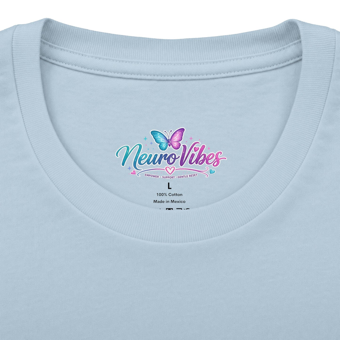Neur0Vibes Butterfly Brain Graphic Tee | Neurodivergent ADHD AuDHD Shirt