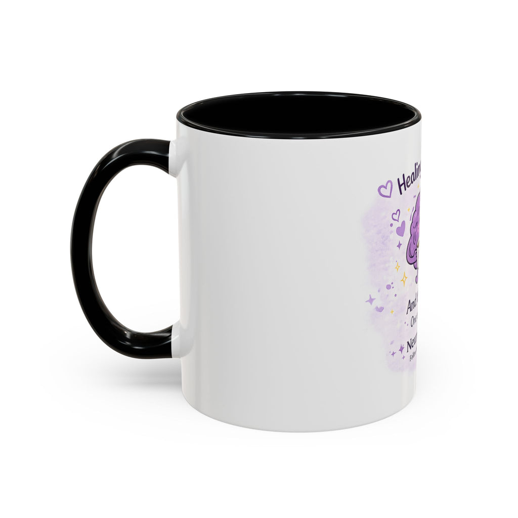 Healing Isn't Linear Coffee Mug | Cute Brain Tea/Coffee Cup, Mental Health Support Gift | NeuroVibe Shop™