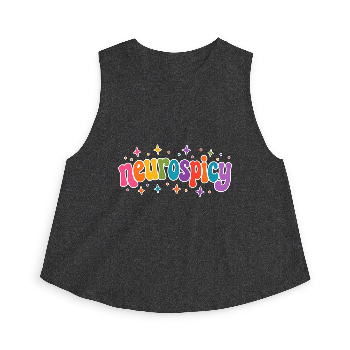 Neurospicy Rainbow 🌈 Tank | Neurodiversity Pride Shirt | ADHD Autism Awareness Tank | Colorful Neurodivergent Graphic Tank-Top | LGBTQ+ Inclusive Neurospicy Apparel