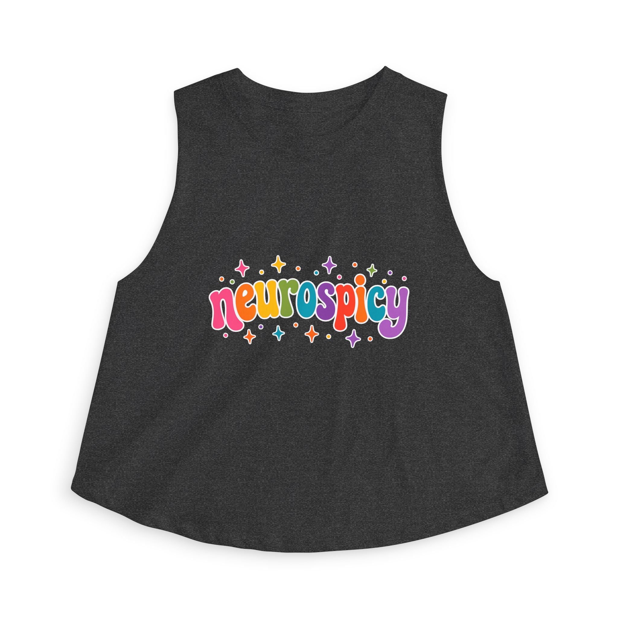 Neurospicy Rainbow 🌈 Tank | Neurodiversity Pride Shirt | ADHD Autism Awareness Tank | Colorful Neurodivergent Graphic Tank-Top | LGBTQ+ Inclusive Neurospicy Apparel