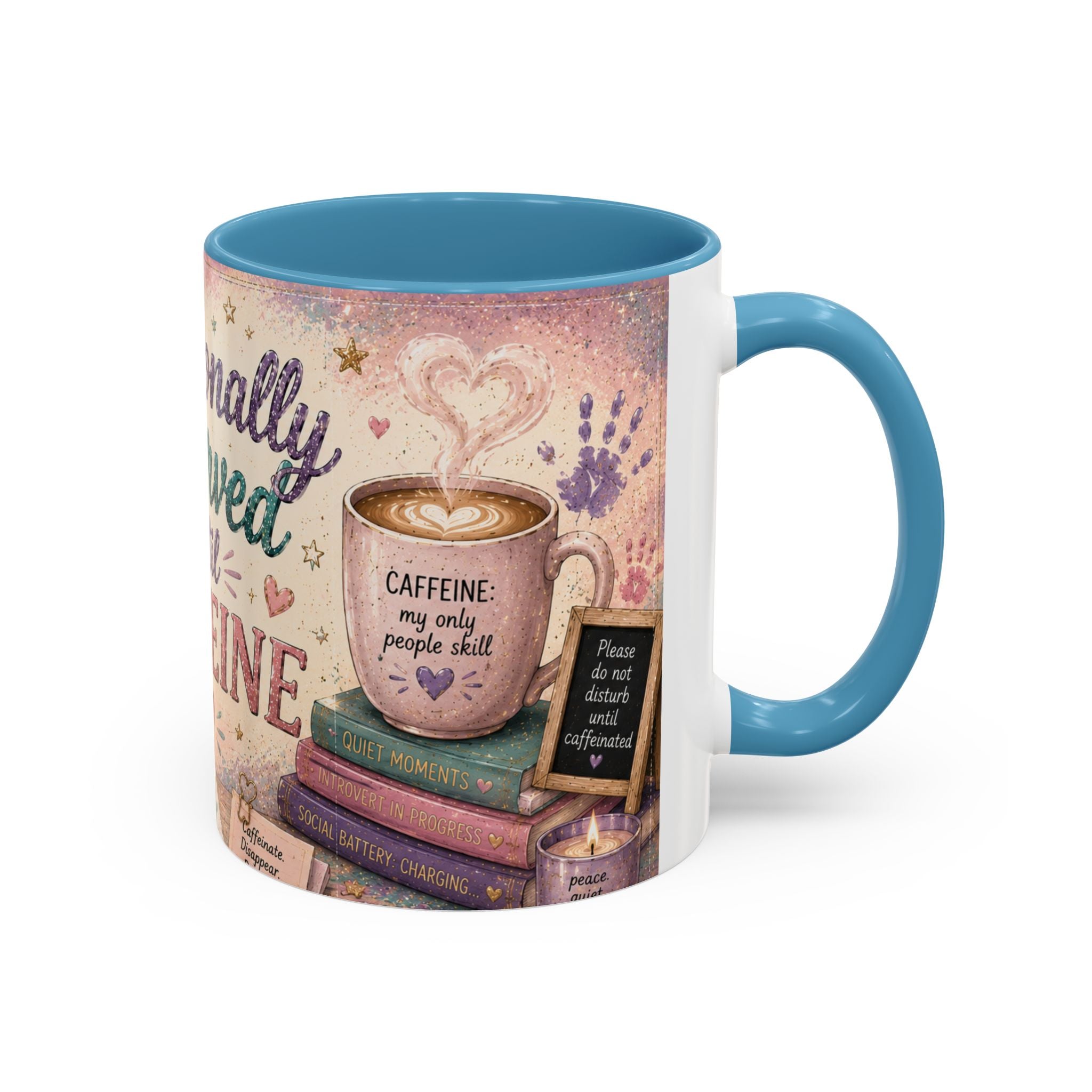 Emotionally Reserved Until Caffeine Mug ✨ | Cozy Introvert Coffee Cup | NeuroVibe Shop™