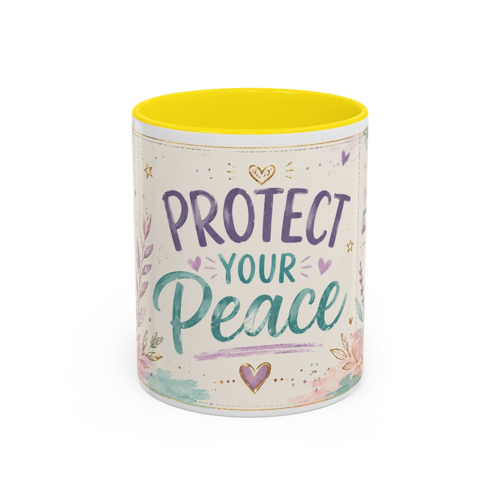 Protect Your Peace Mug ✨ | Pastel Self-Care Coffee Cup | NeuroVibe Shop™