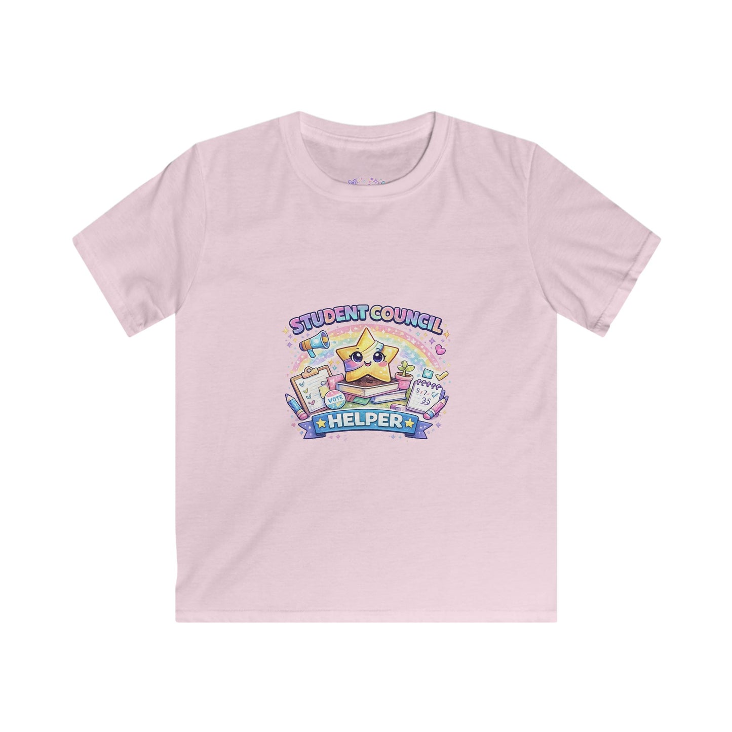Student Council Helper T-Shirt | Kids School Leadership Tee | Student Government Shirt | Back to School Apparel ⭐📚🗳️🌈