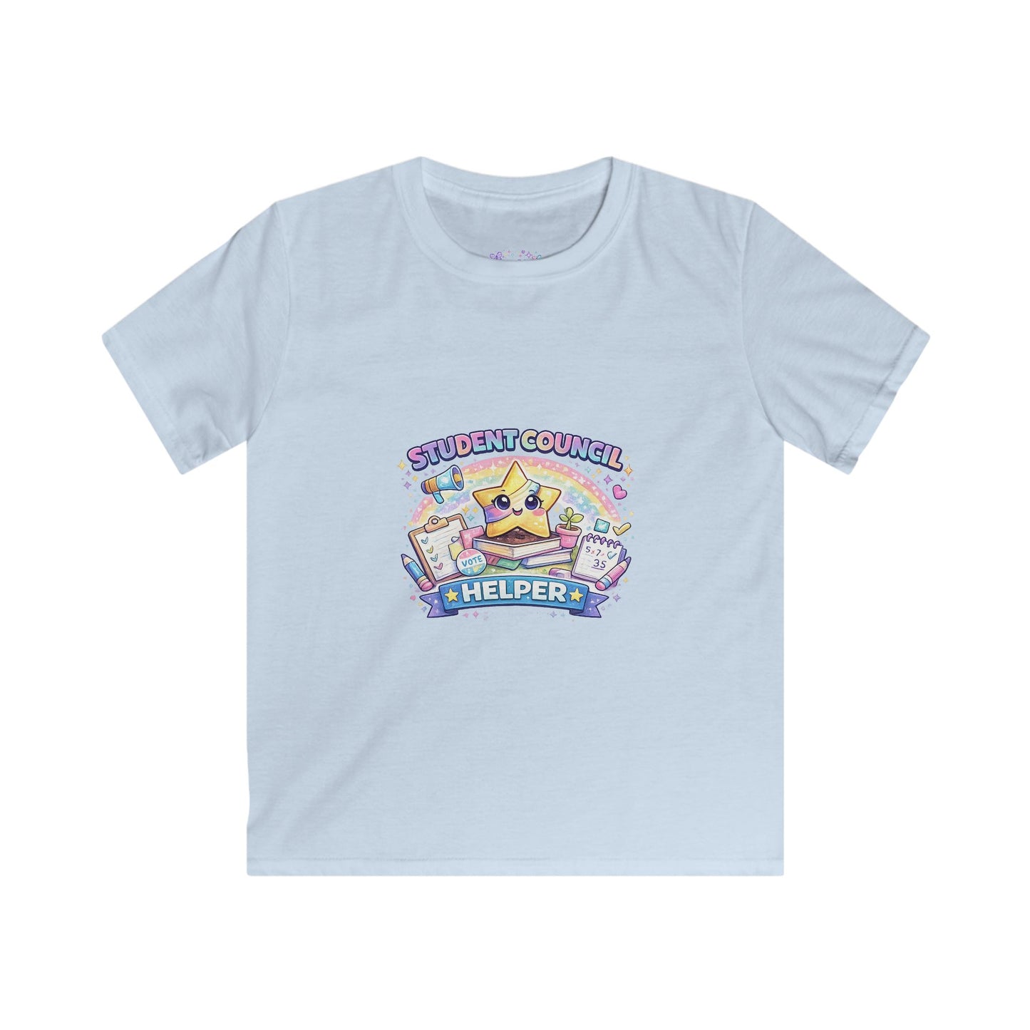 Student Council Helper T-Shirt | Kids School Leadership Tee | Student Government Shirt | Back to School Apparel ⭐📚🗳️🌈