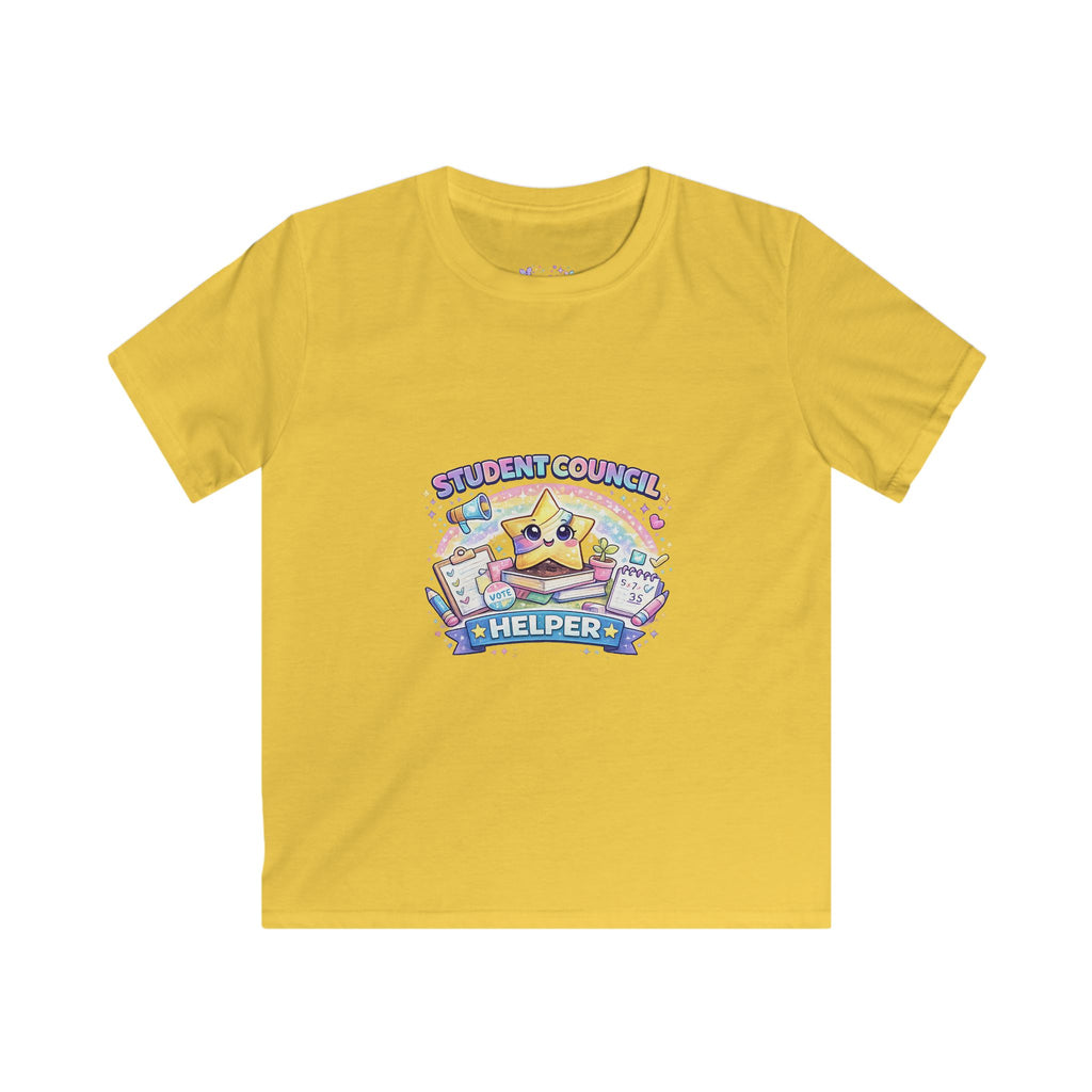 Student Council Helper T-Shirt | Kids School Leadership Tee | Student Government Shirt | Back to School Apparel ⭐📚🗳️🌈
