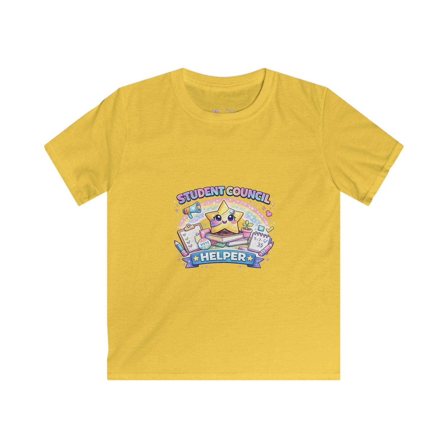 Student Council Helper T-Shirt | Kids School Leadership Tee | Student Government Shirt | Back to School Apparel ⭐📚🗳️🌈