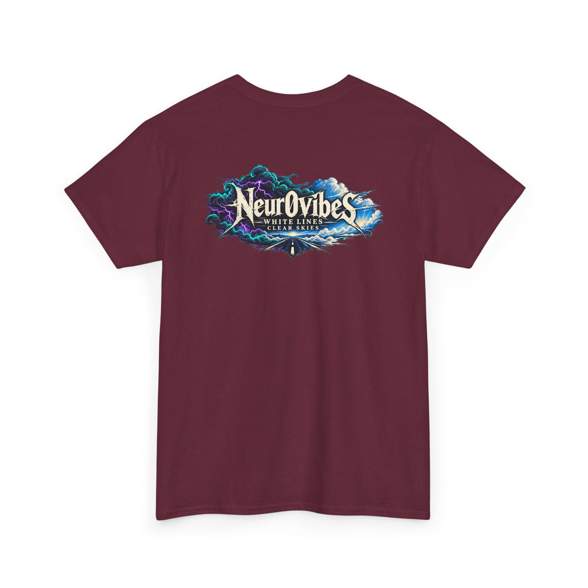 White Lines Clear Skies Band Tee | Neur0vibes Rock Shirt