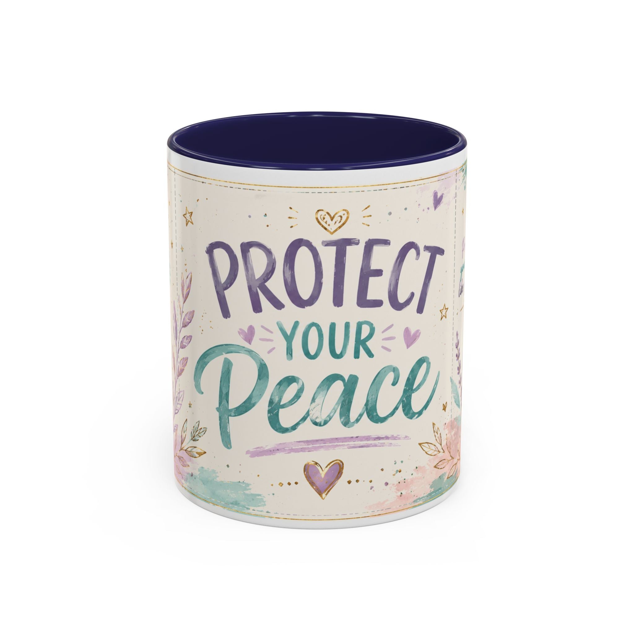 Protect Your Peace Mug ✨ | Pastel Self-Care Coffee Cup | NeuroVibe Shop™