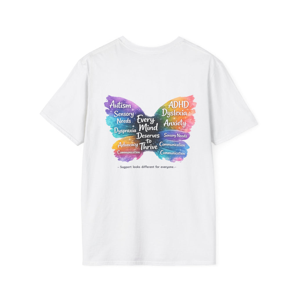 Different Needs Same Worth Shirt | Special Needs Awareness Tee | Neurodiversity Acceptance Butterfly T-Shirt