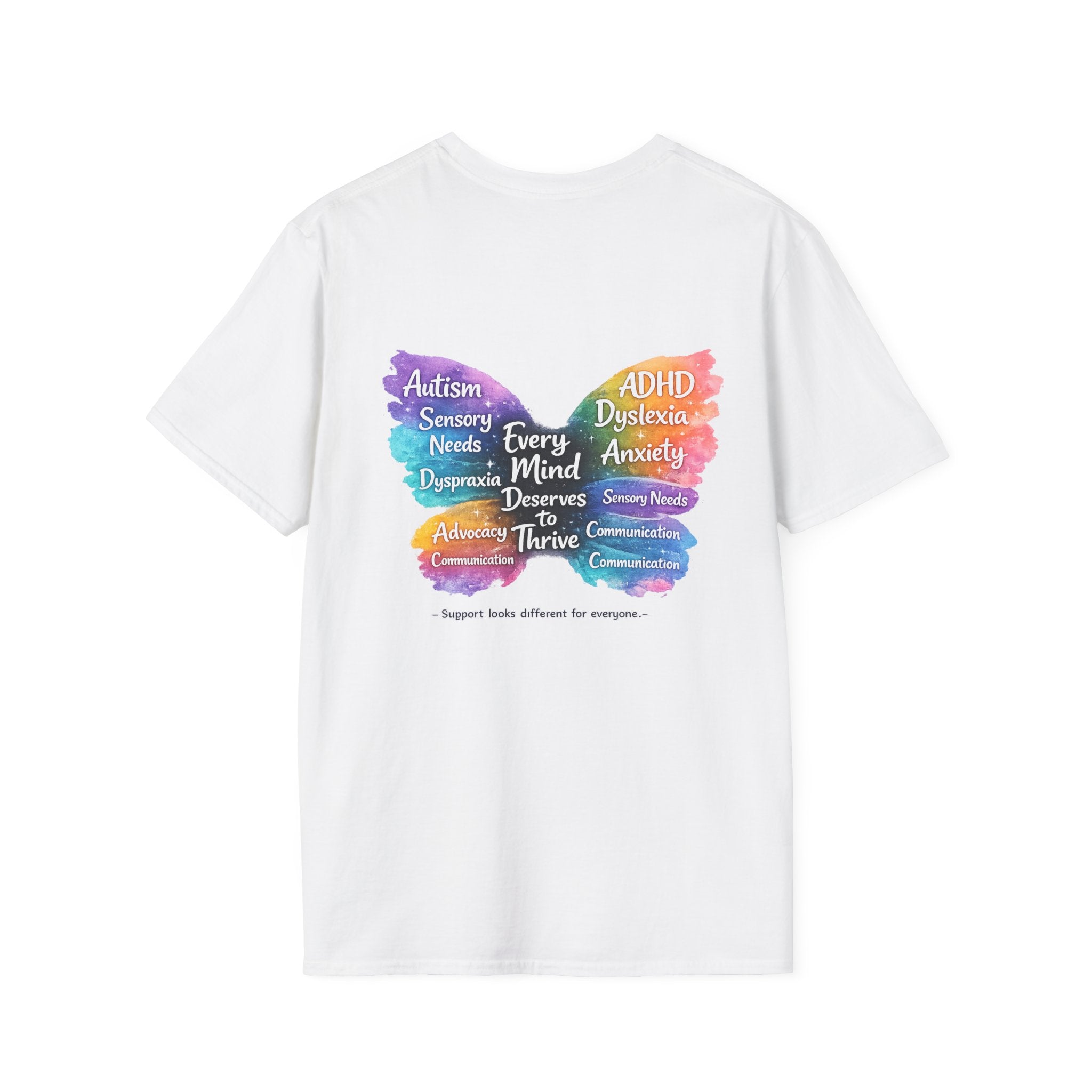 Different Needs Same Worth Shirt | Special Needs Awareness Tee | Neurodiversity Acceptance Butterfly T-Shirt