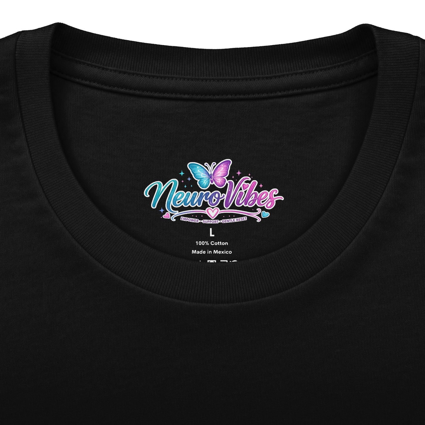 Neur0Vibes Butterfly Brain Graphic Tee | Neurodivergent ADHD AuDHD Shirt