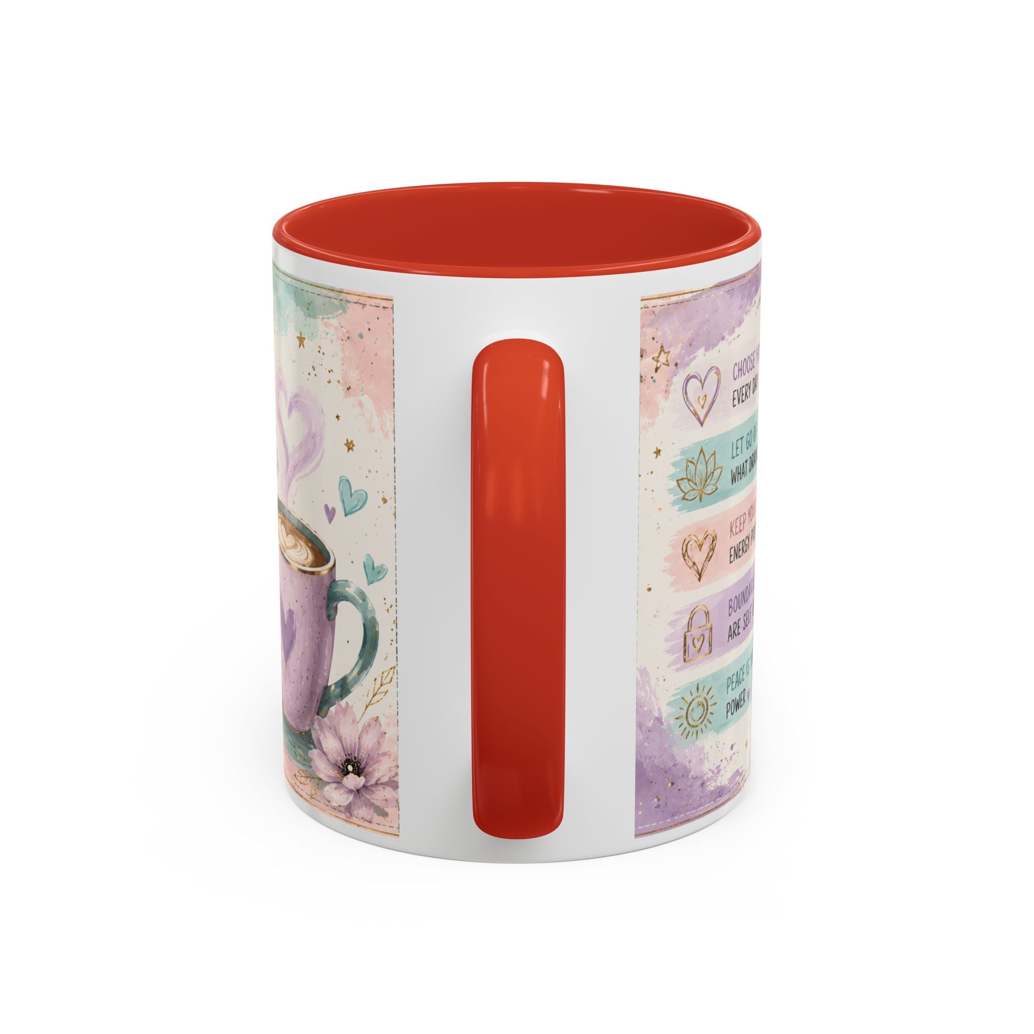 Protect Your Peace Mug ✨ | Pastel Self-Care Coffee Cup | NeuroVibe Shop™