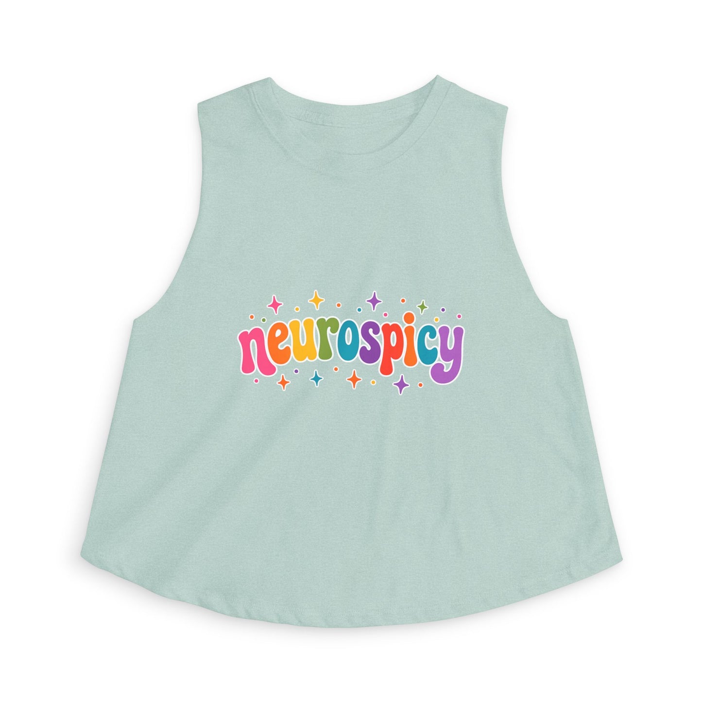 Neurospicy Rainbow 🌈 Tank | Neurodiversity Pride Shirt | ADHD Autism Awareness Tank | Colorful Neurodivergent Graphic Tank-Top | LGBTQ+ Inclusive Neurospicy Apparel