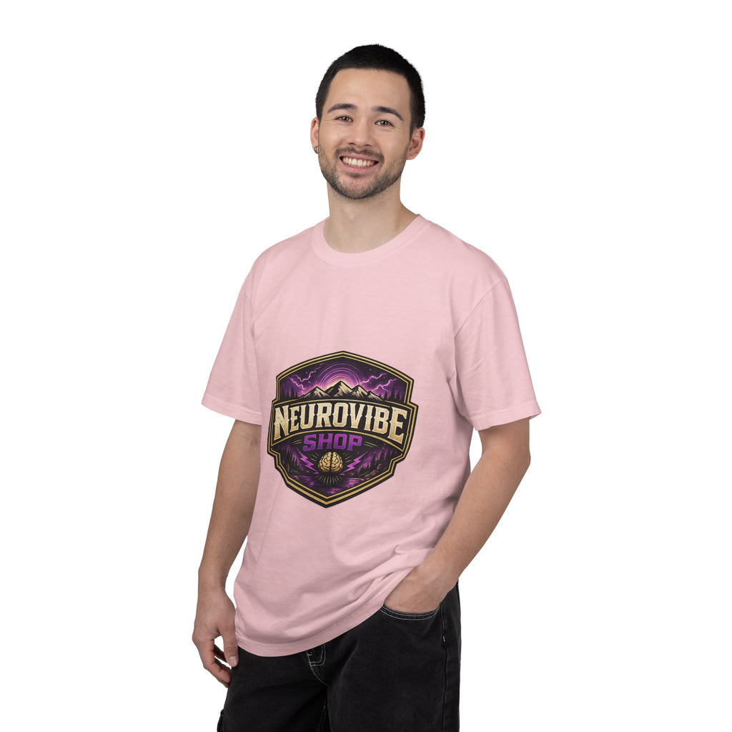 NeuroVibe Shop Ignite Your Mind T-Shirt | Purple Lightning Brain Graphic Tee | Neurodiversity Awareness Shirt | ADHD Autism Mental Health Support Apparel