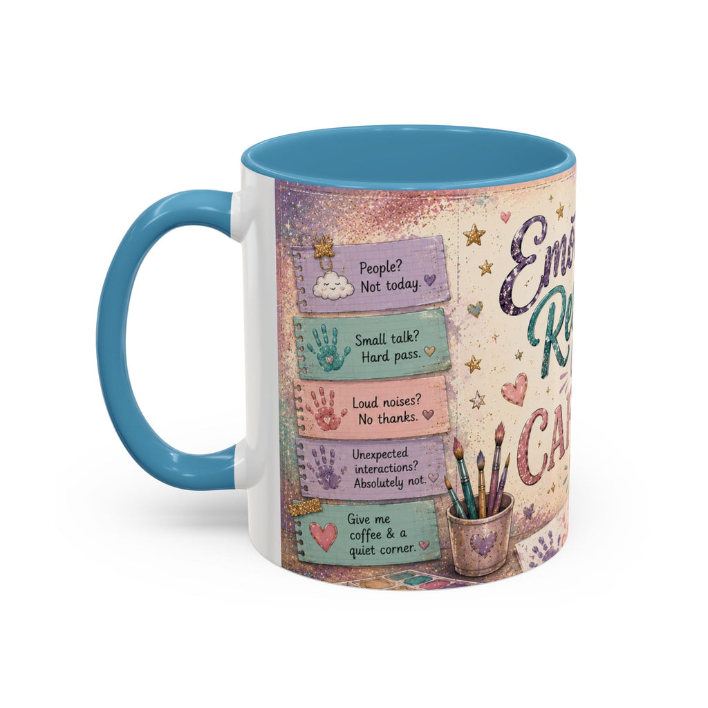 Emotionally Reserved Until Caffeine Mug ✨ | Cozy Introvert Coffee Cup | NeuroVibe Shop™