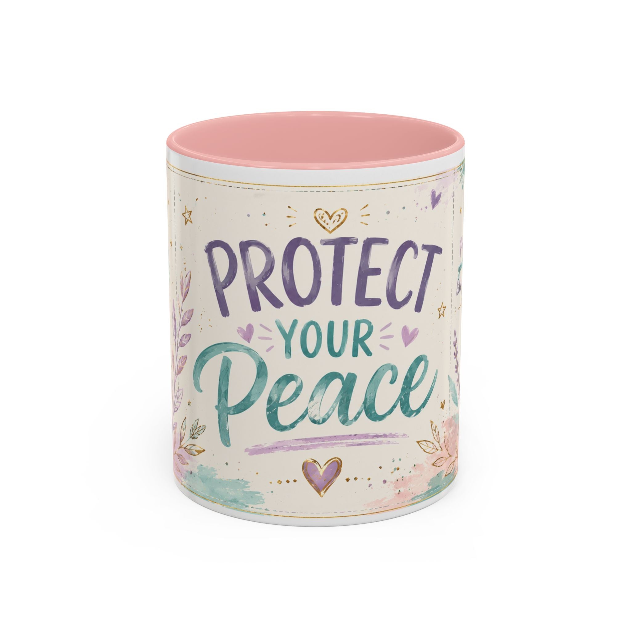 Protect Your Peace Mug ✨ | Pastel Self-Care Coffee Cup | NeuroVibe Shop™
