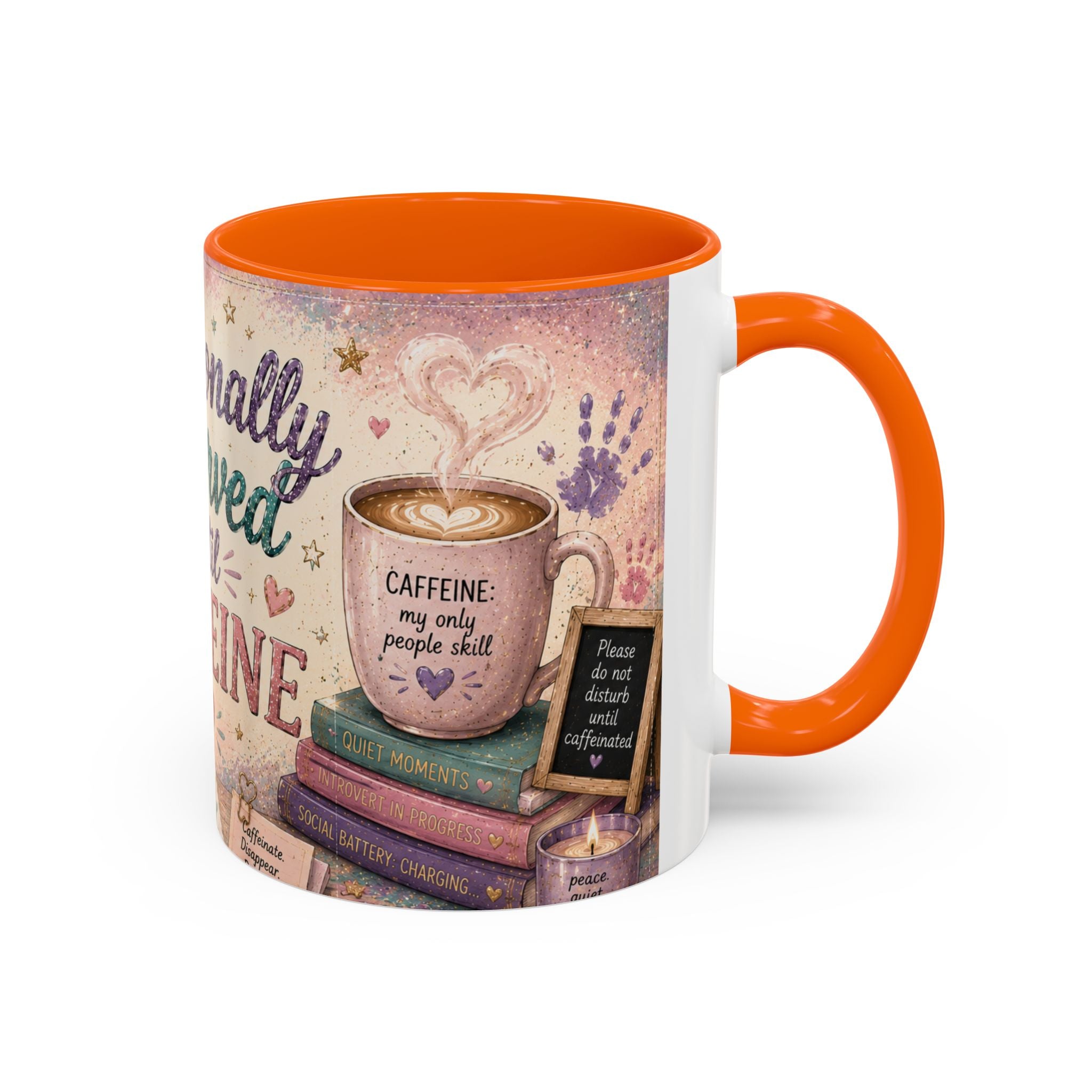 Emotionally Reserved Until Caffeine Mug ✨ | Cozy Introvert Coffee Cup | NeuroVibe Shop™