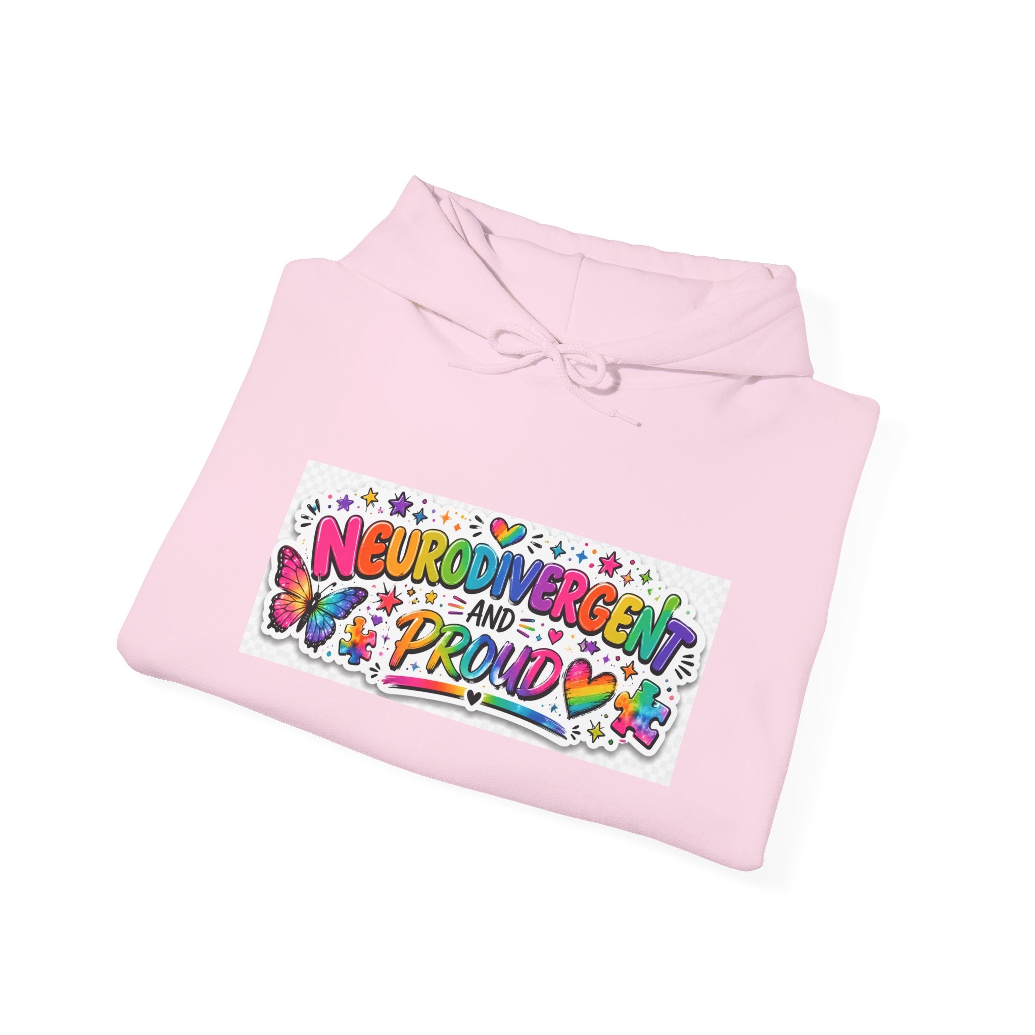 Neurodivergent Proud Hoodie
Neurodivergent Proud Hoodie | Rainbow Neurodiversity Awareness Pullover Sweatshirt