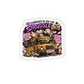Currently on the Struggle Bus Retro School Bus|Mental Health Sticker| Die-Cut Sticker | NeuroVibe Shop™