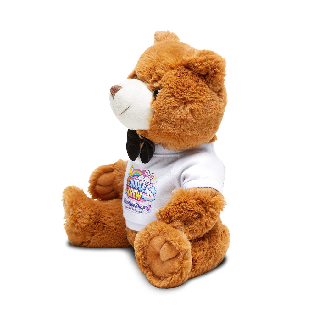 Cuddle Crew Teddy Bear – NeuroVibe Shop™ Plush Bear with Rainbow Bunny & Teddy Friendship Shirt