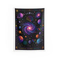 NeuroVibe Galaxy Tapestry – Neurodiversity Space Wall Hanging with Planets, Stars, Infinity Symbol & Cosmic Mental Health Art