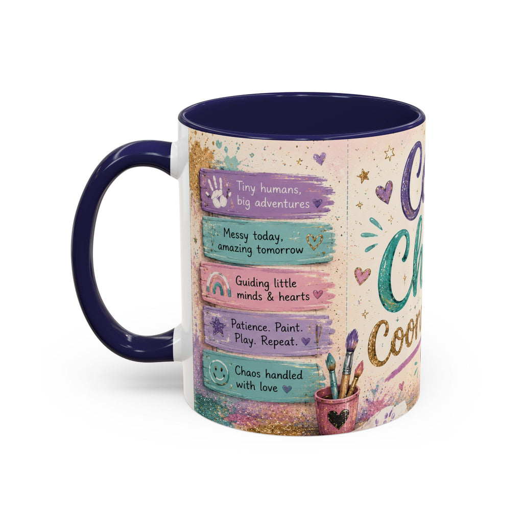 Cozy Chaos Coordinator Mug 🎨 | Daycare Teacher Coffee Cup | NeuroVibe Shop™