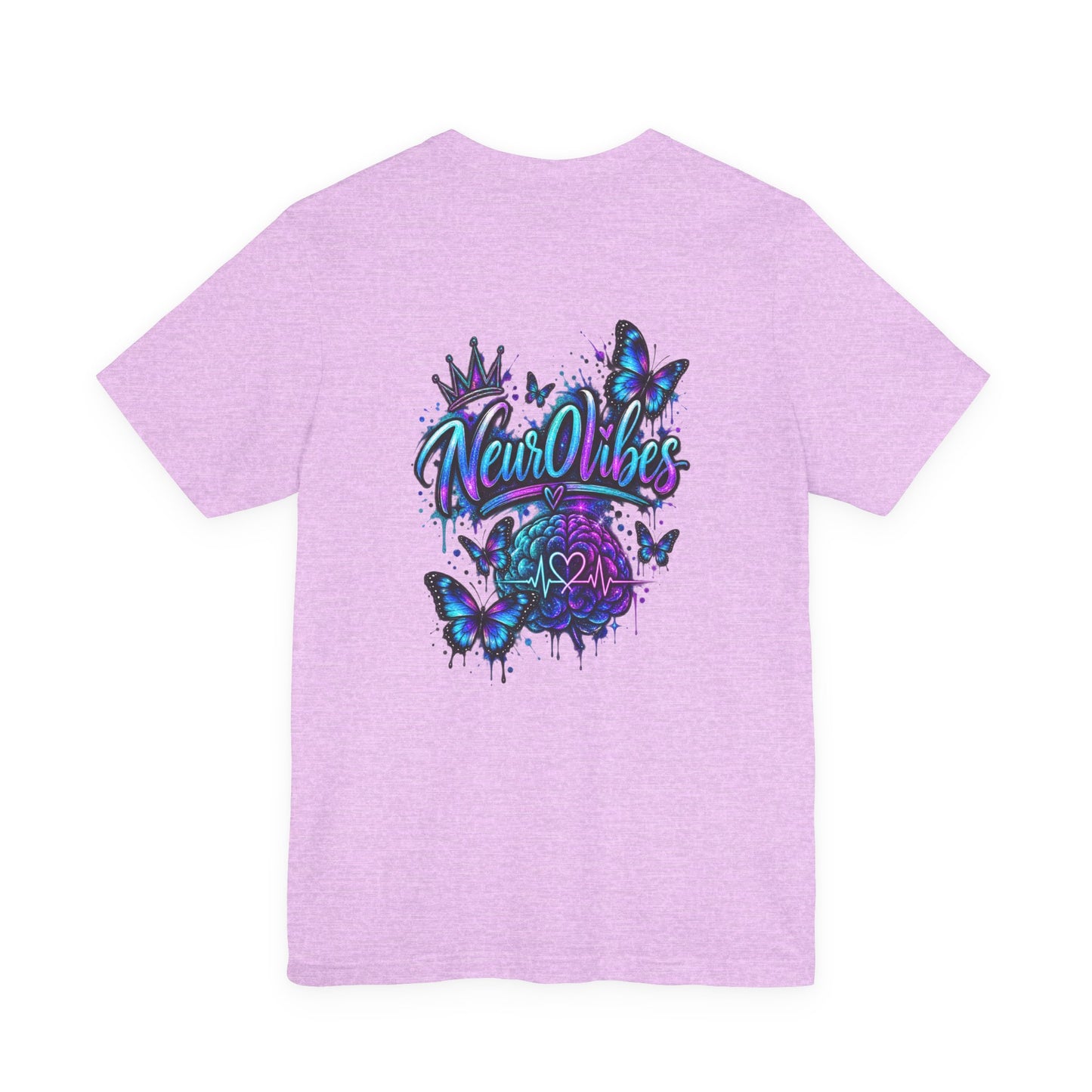 Neur0Vibes Messy Hair Big Dreams Graphic Tee | Neurodivergent Statement Shirt