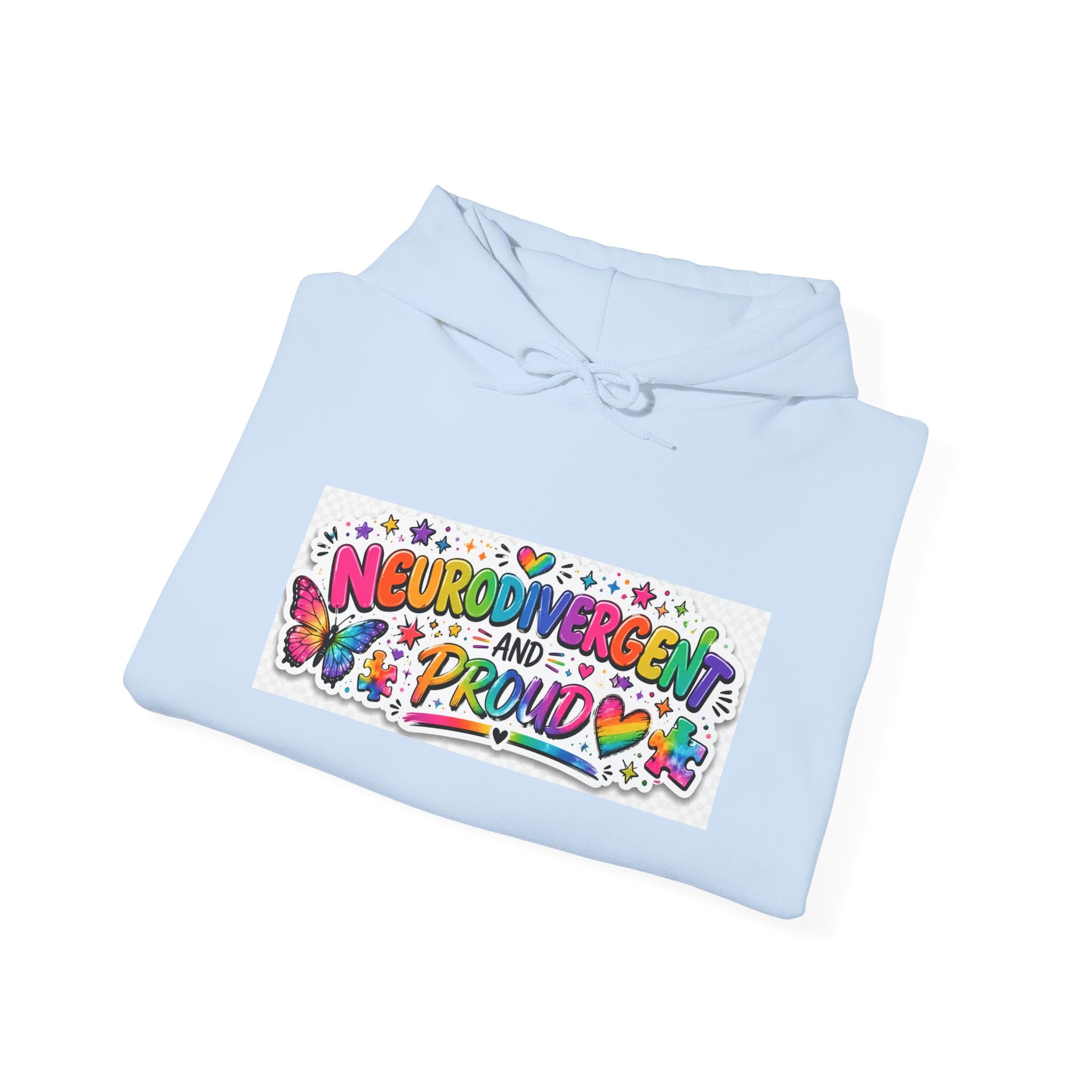 Neurodivergent Proud Hoodie
Neurodivergent Proud Hoodie | Rainbow Neurodiversity Awareness Pullover Sweatshirt