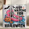 Emotionally Attached to October 🎃 | Halloween Skeleton Tumbler |T1284