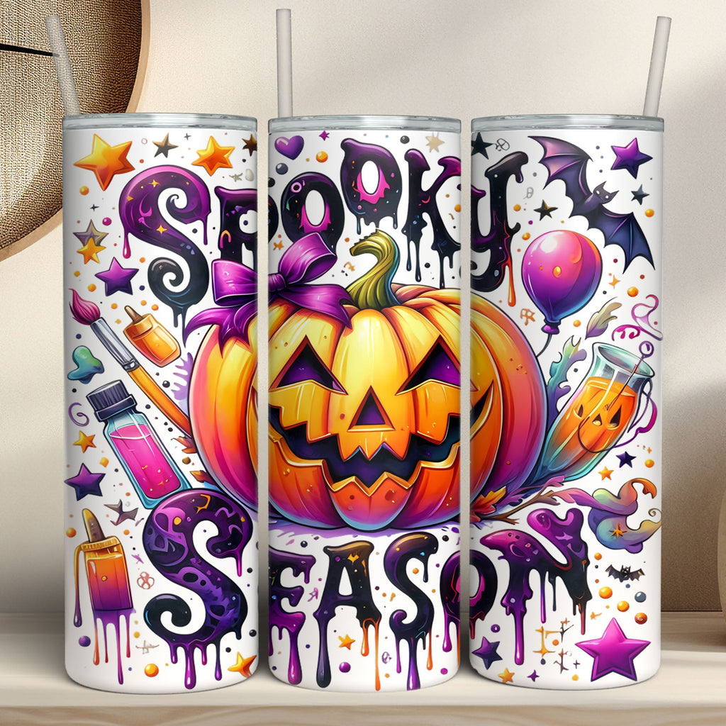Pumpkin Dopamine Cup 🎃 | Spooky Season Skinny Tumbler |T1301