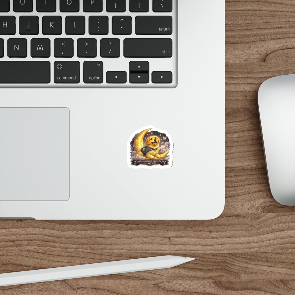 Mochi the Therapy Dog Sticker | Comfort Comes in Many Forms | NeuroVibe Stories Character Sticker